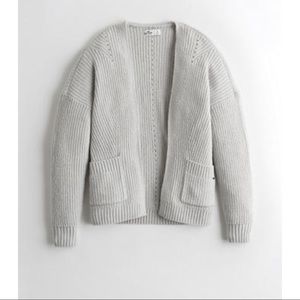 Hollister | Ribbed Grey Cardigan Wrap